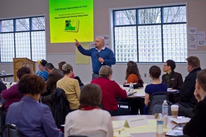This is Adam Fletcher speaking at the Western Washington Youth Alliance Collective Impact Conference in 2014.