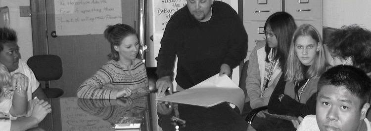 SoundOut staff facilitating a student learning session at the Washington State Office of Superintendent of Public Instruction in Olympia, Washington